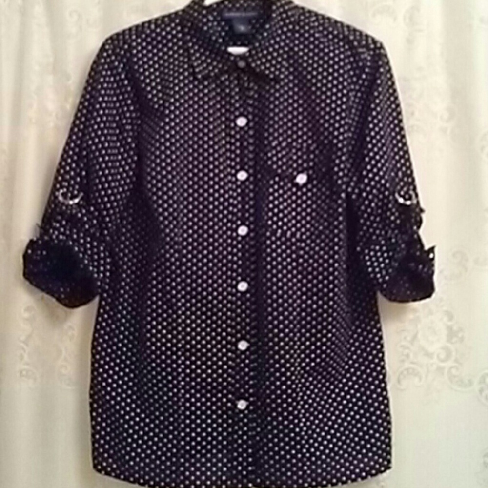 Karen Scott blouse--100 PC cotton